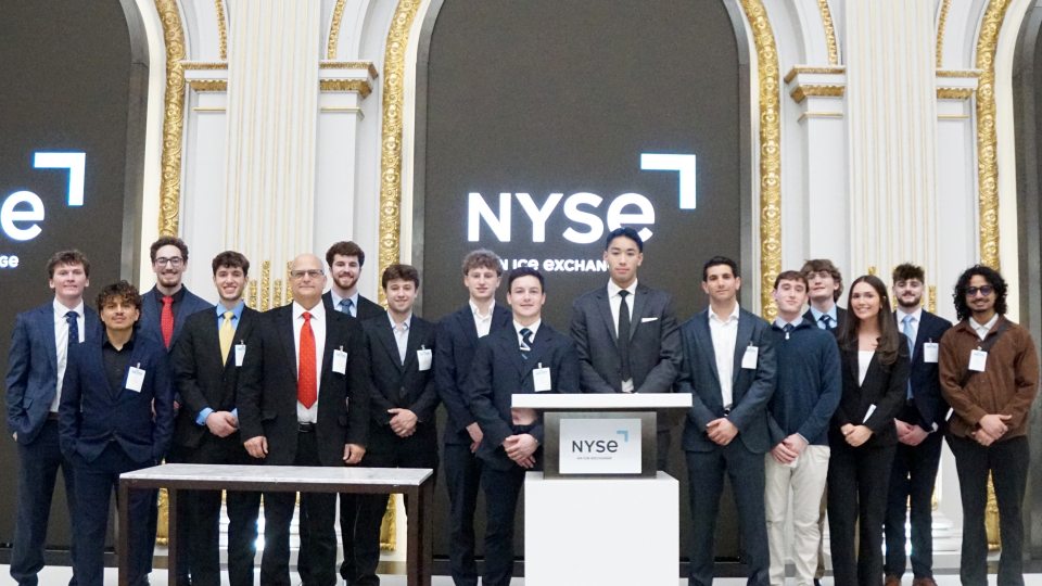 The SUNY Oswego Investment Club recently took a historic trip to New York City that included witnessing the ringing the closing bell at the New York Stock Exchange.