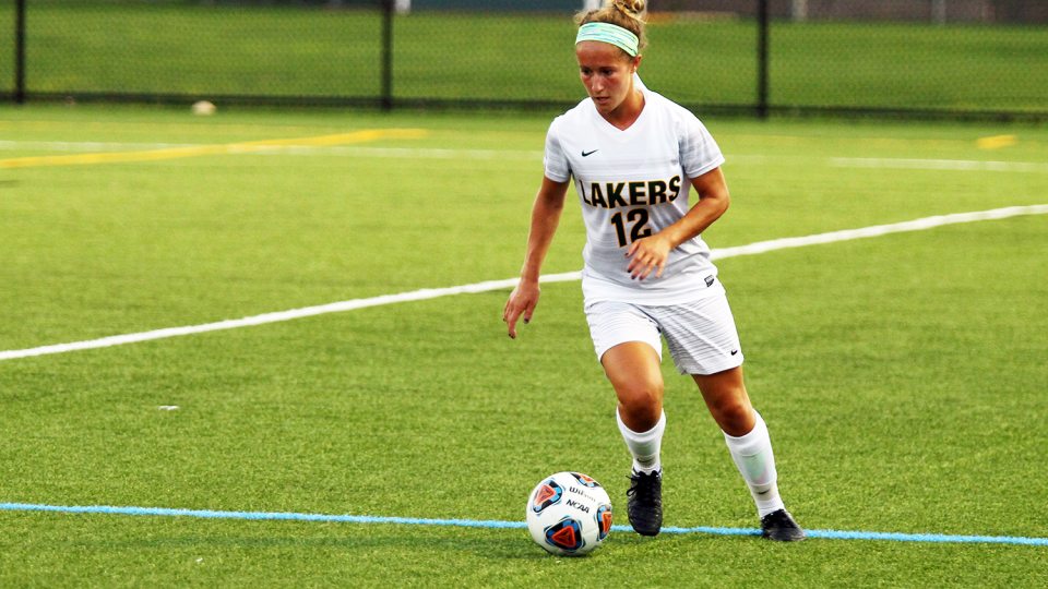 Alexa Restante with soccer ball