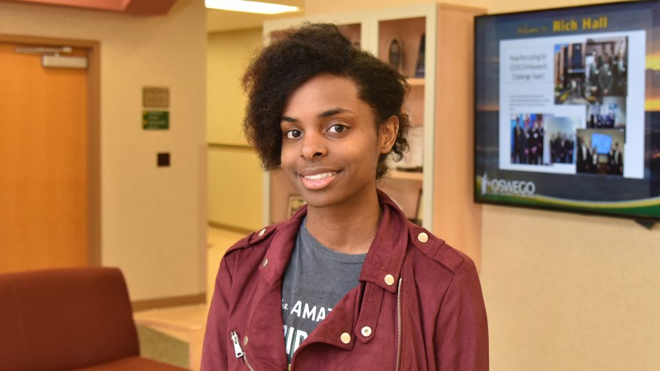 Judith Ferguson will take her Oswego degree to an area manager position at Amazon