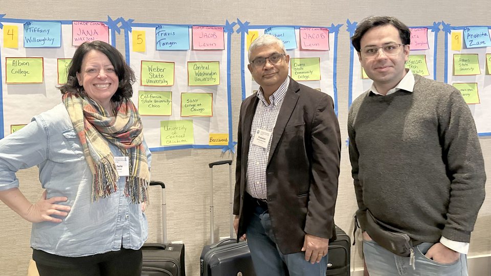 Michele Thornton, Prabakar Kothandaraman and Mohammad Tajvarpour from SUNY Oswego's School of Business