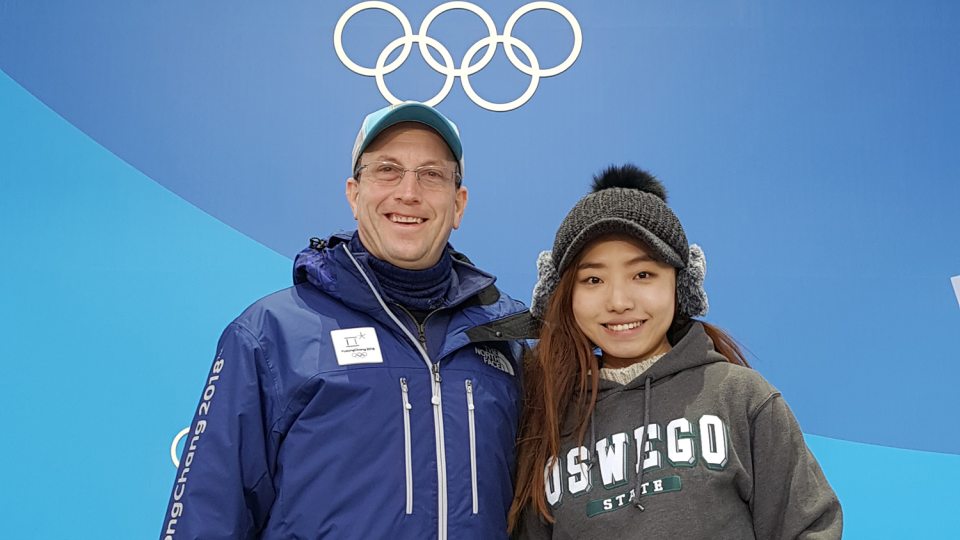 Derrick Salisbury and Nicky GaWon Kim represent an Oswego connection at the 2018 Winter Olympics