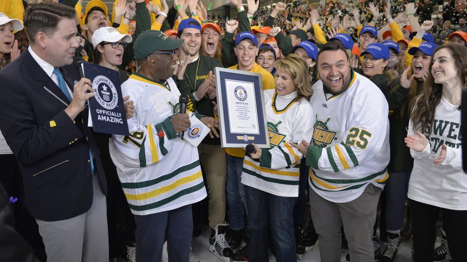 Al Roker presents world record