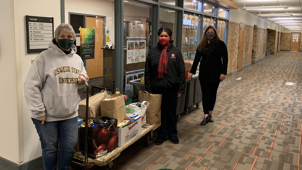 From the 2020 drive, on-campus donations supported the United Way of Greater Oswego County, Salvation Army and others
