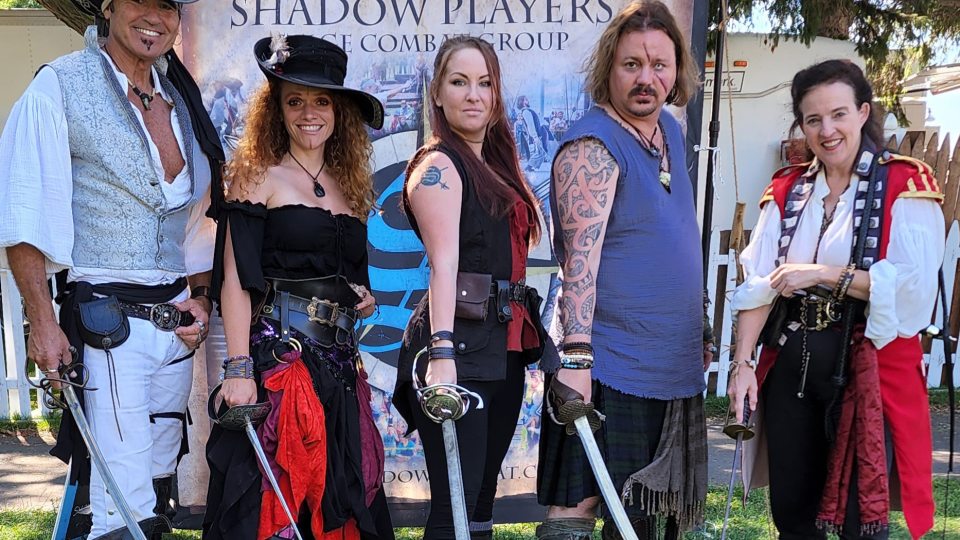 The Shadow Players Stage Combat Group regularly presents street and stage performances between 20 and 30 minutes in length filled with audience interaction, laughs and action, appropriate for audiences of all ages.