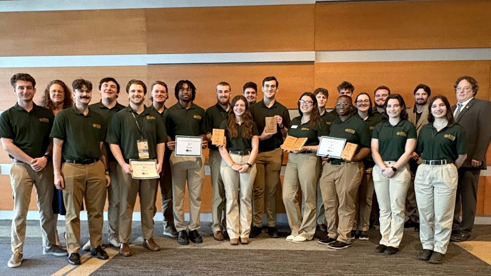 A large and talented group of students won many awards at this spring's Technology and ​Engineering ​Education​ Collegiate ​Association national conference.