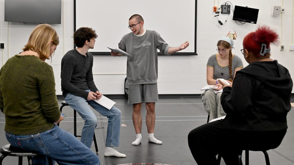 SUNY Oswego’s Theatre Department’s second show of the season, “The Grown Ups,” unfolds as an educational and entertaining experience with a production directed by a student and with students as lead designers and technicians.