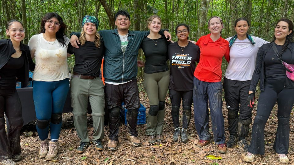 Jonathan Hernandez (just left of center, in blue-green jacket) was one of nine students SUNY-wide selected for an unforgettable and impactful experience through the 2026 SUNY–Para la Naturaleza Puerto Rico Sustainability, Conservation and Nature Program.