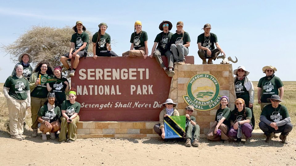 Many SUNY Oswego students have enriched their academic experience through study abroad, including participants in the Summer 2026 Q4 Tanzania: Biodiversity and Conservation course.