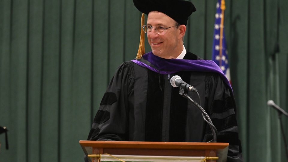 Steven Messina speaks at May 2026 Commencement