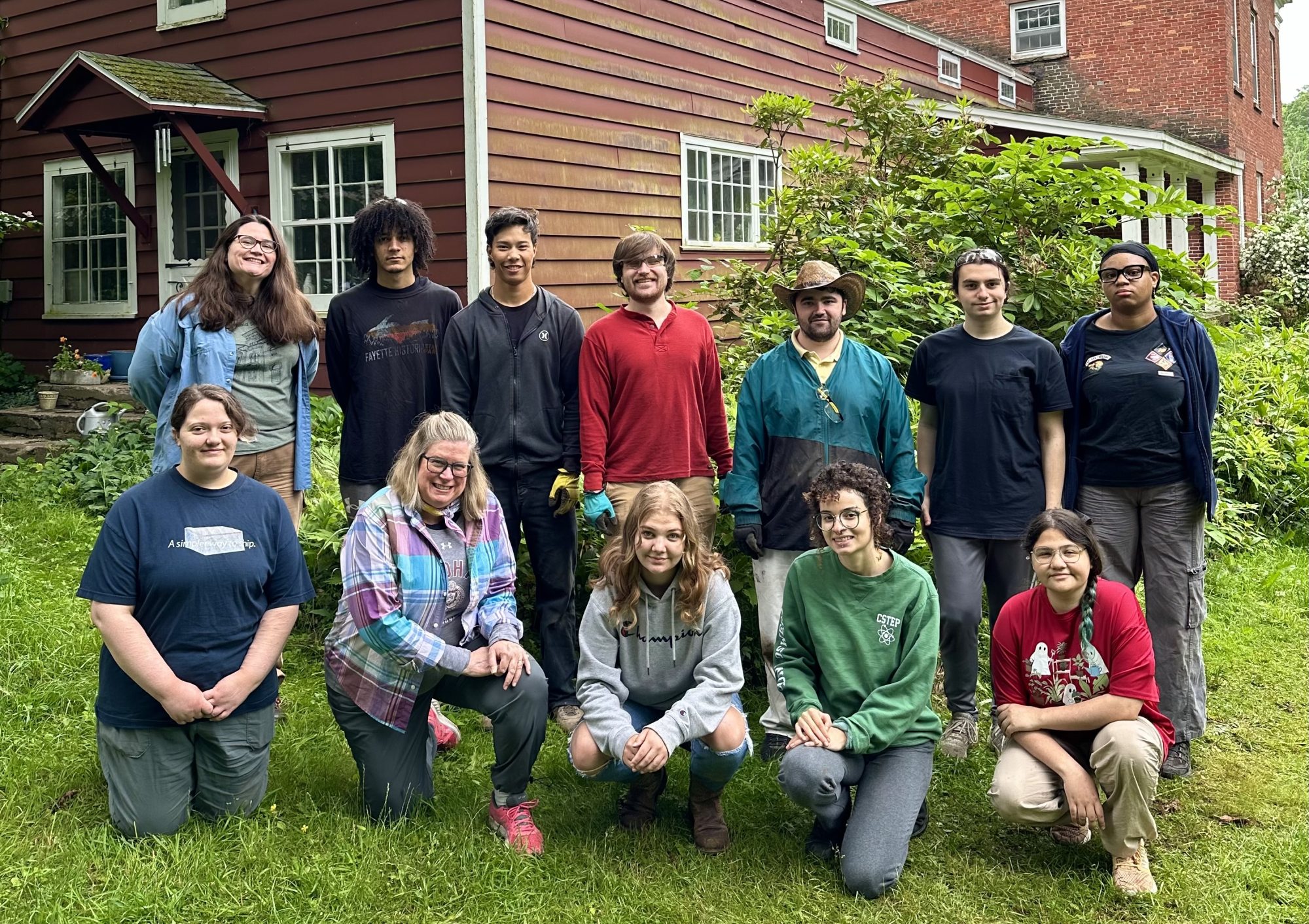 Photo of Oswego's 2024 archaeological field school class.