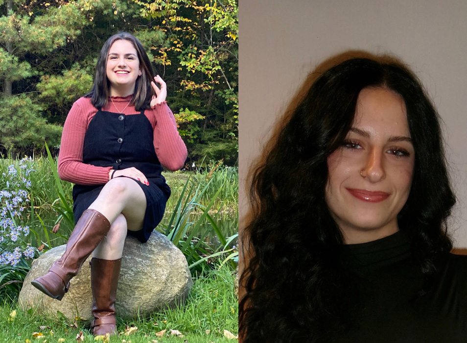 SUNY Oswego students Marie Sova and Lily Tringali will cohost the 2025 Subnivean Awards