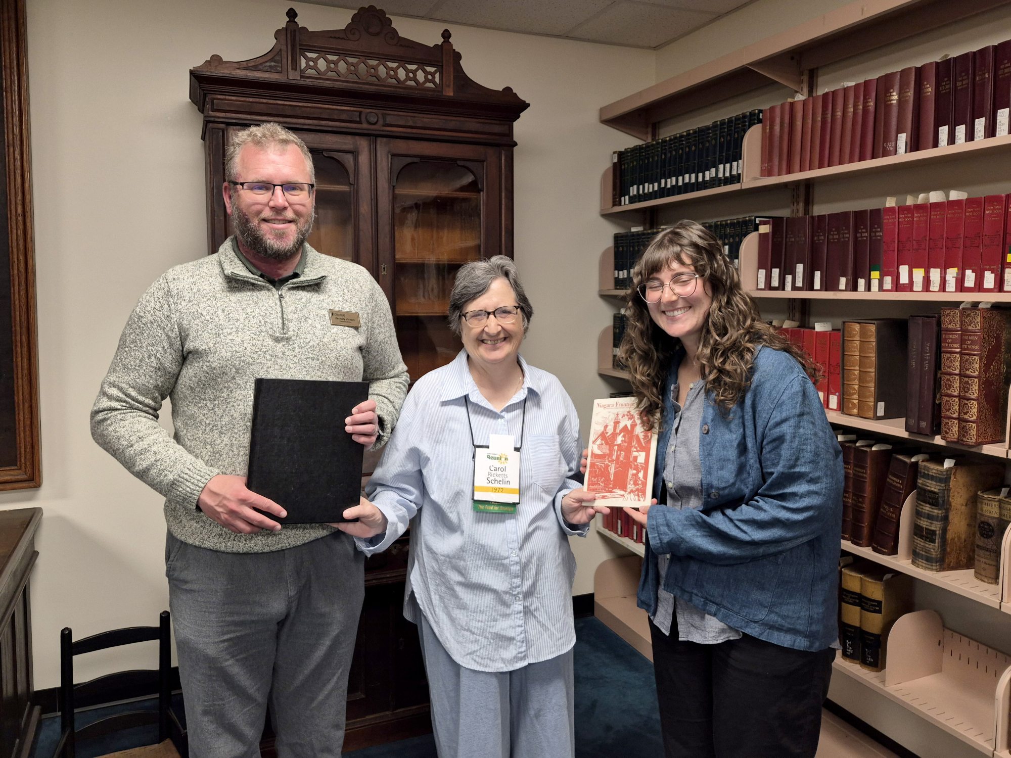 Carol Ricketts Schelin donates her late husband Bob's dissertation to Penfield Library Archives and Special Collections