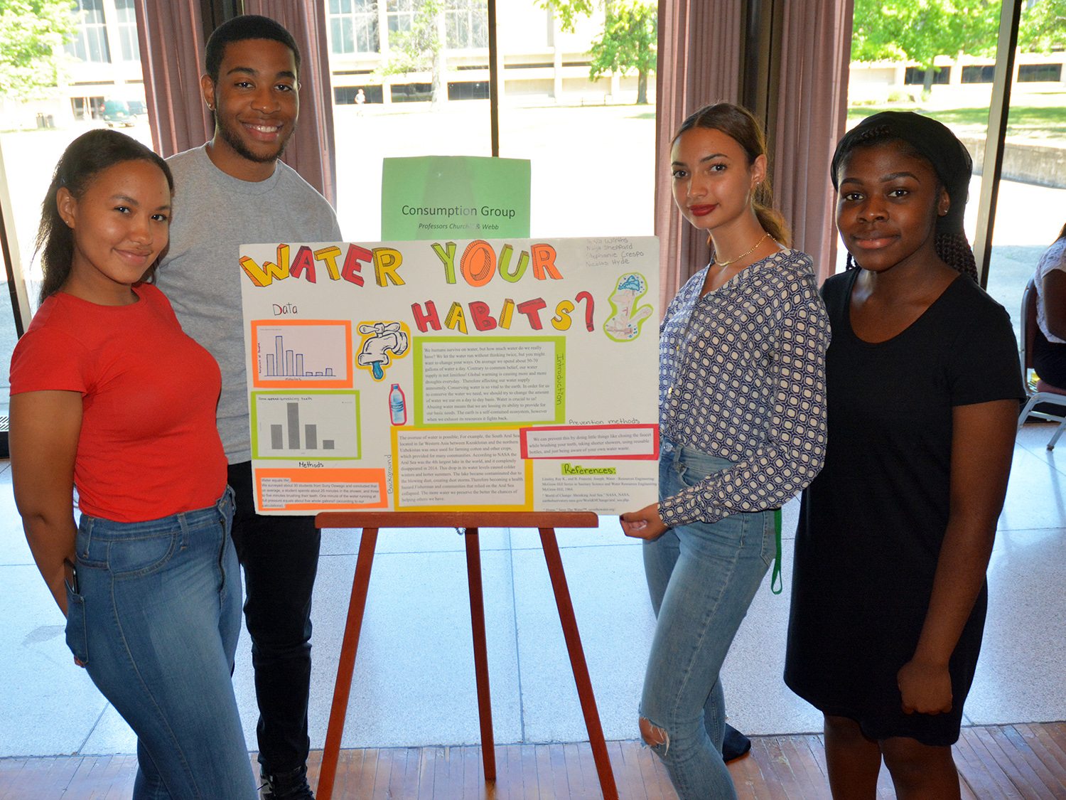 EOP students present solutions to Fresh Water for All related projects