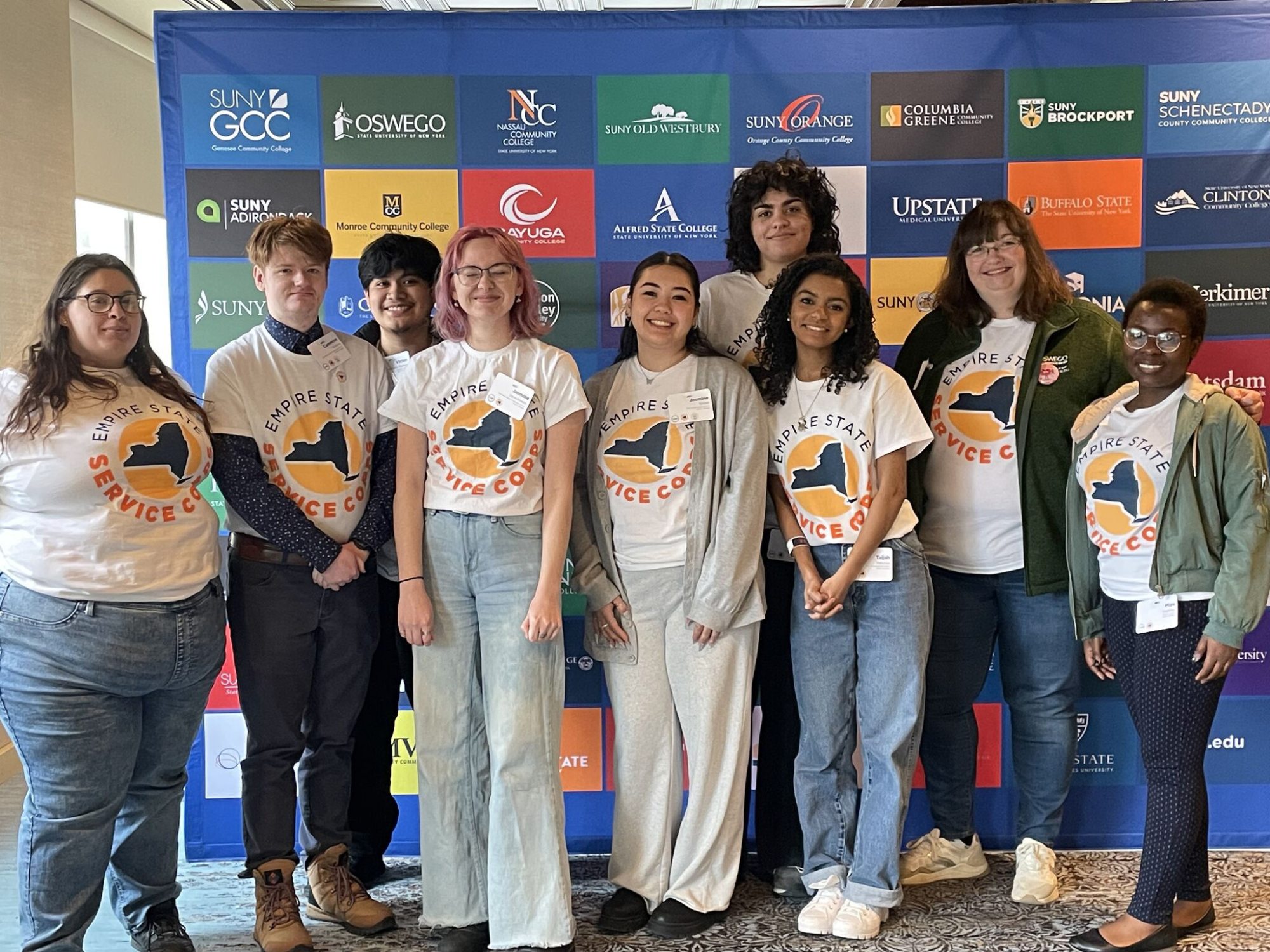SUNY Oswego participants attended the SUNY Service and Civics Summit