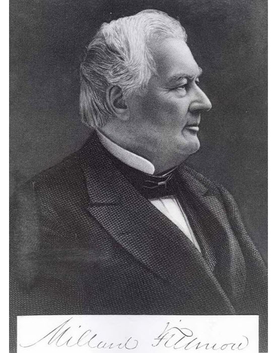 Image of Millard Fillmore from his presidential papers collection in Penfield Library's Archives and Special Collections