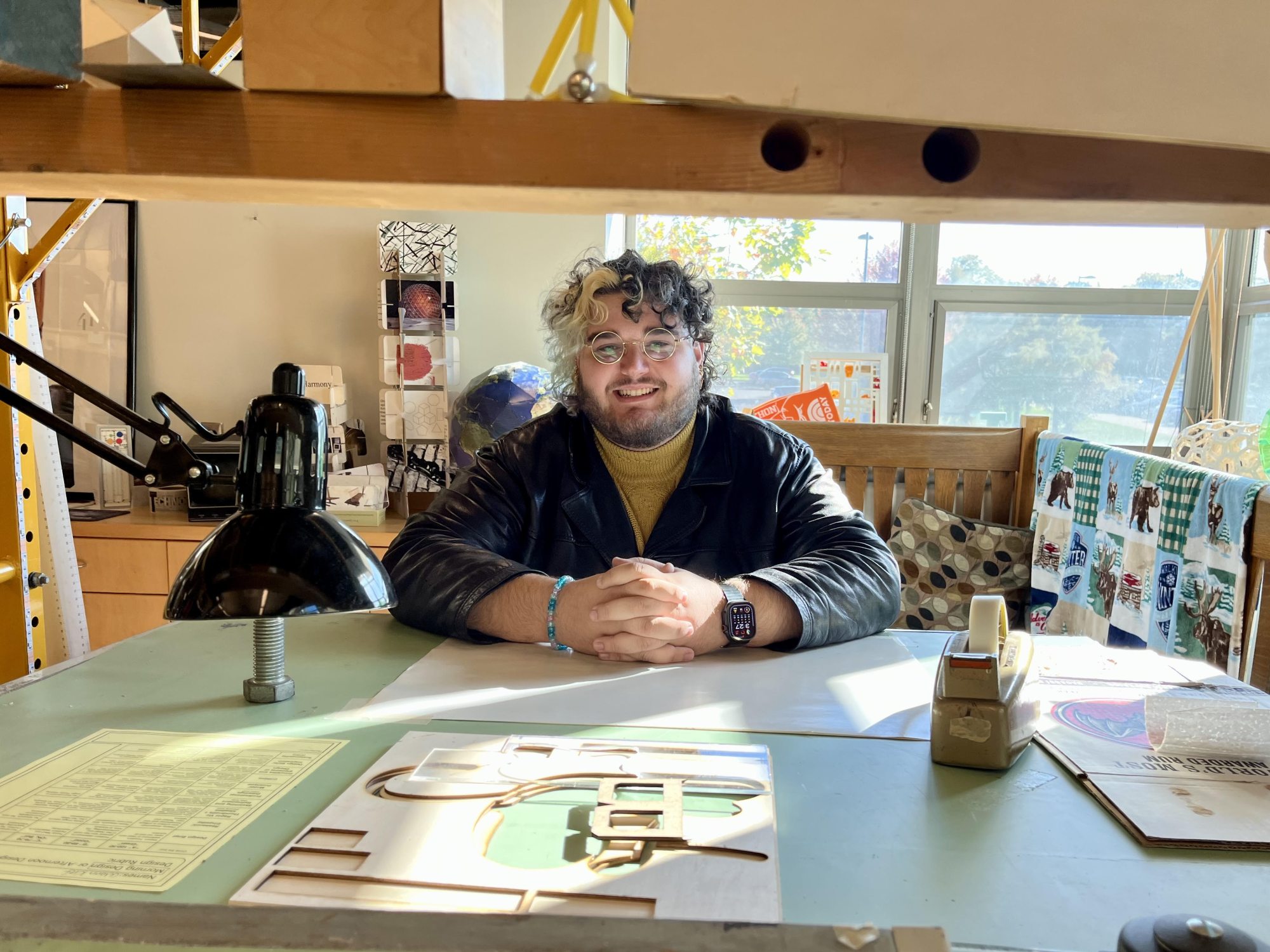 Jacob Wallach, a double major in technology education and theatre, blends his passions while presenting at this year’s Technology Fall Conference, which continues today.