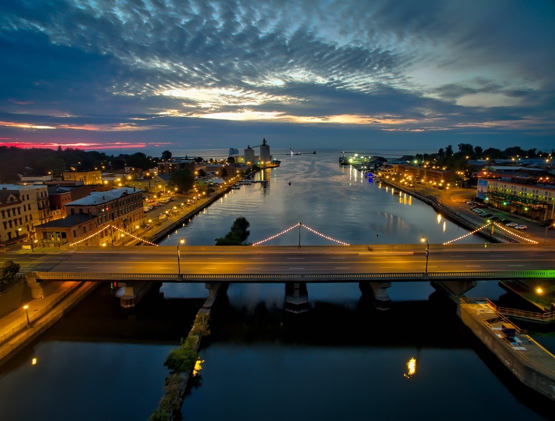 Oswego River inlet to Lake Ontario