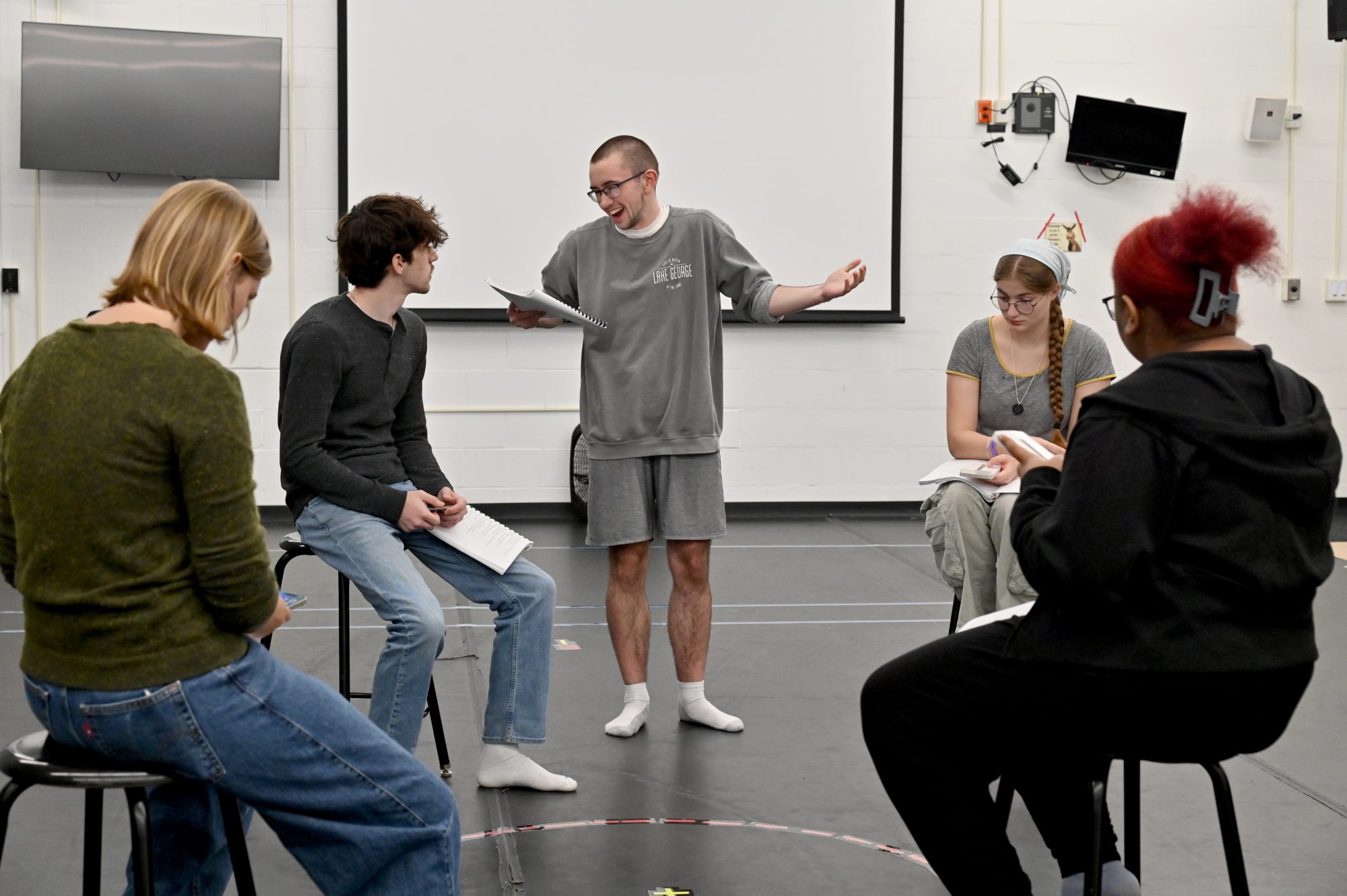 SUNY Oswego’s Theatre Department’s second show of the season, “The Grown Ups,” unfolds as an educational and entertaining experience with a production directed by a student and with students as lead designers and technicians.