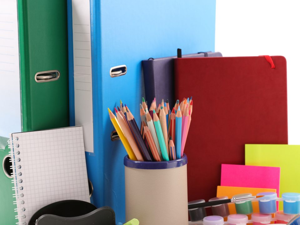 Photo of office supplies.