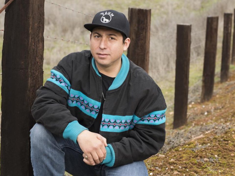 Author Tommy Orange, photo credit Elena Seibert