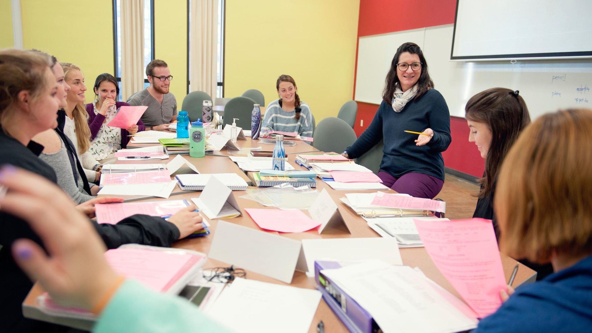 people in a meeting