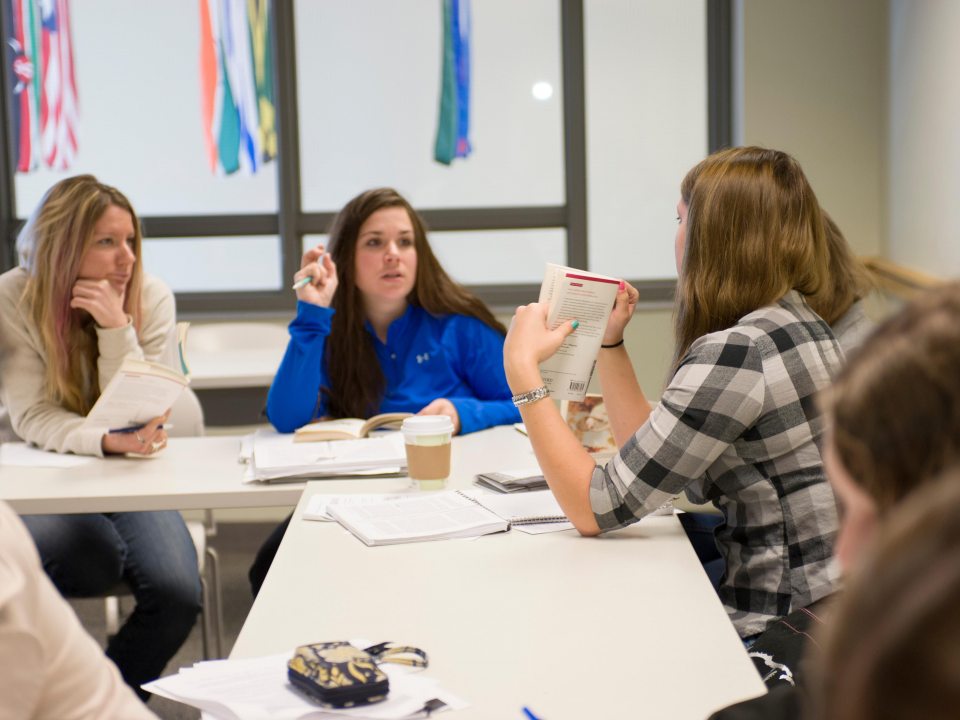 women in class