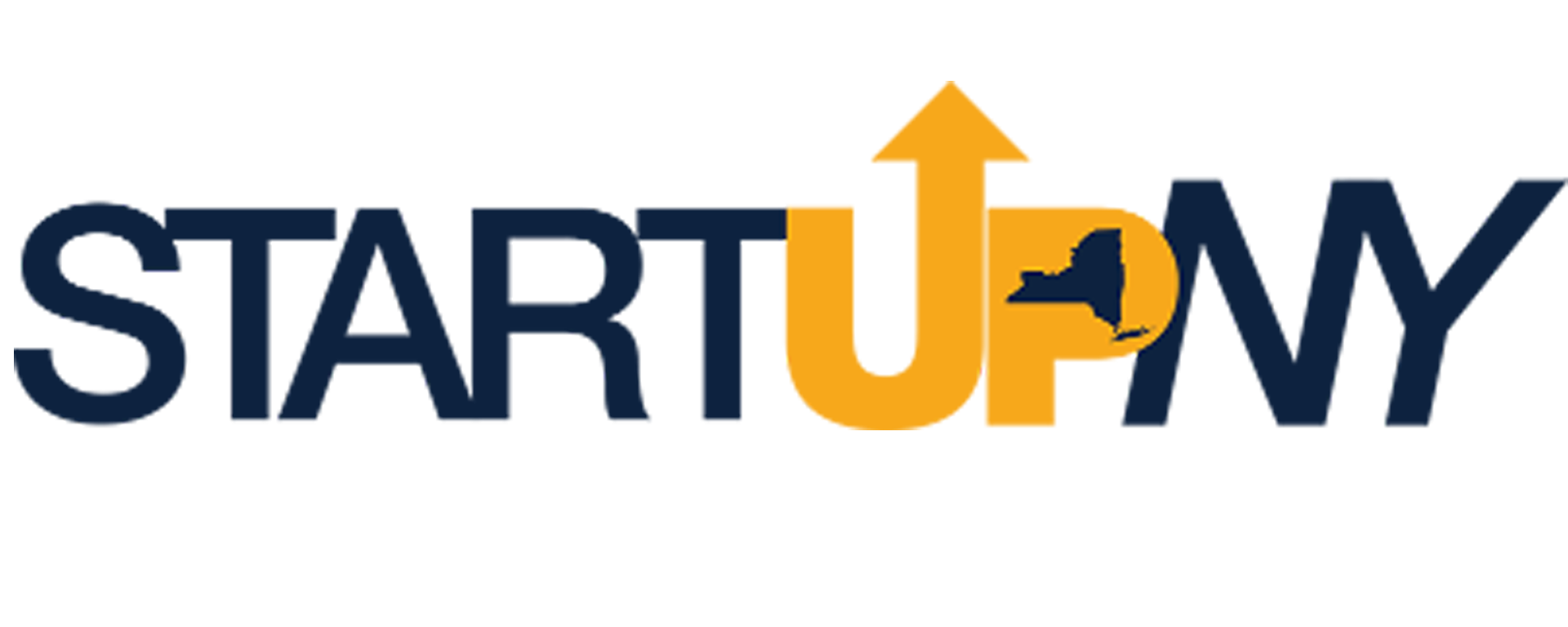 START UP NY Logo, Blue and Yellow