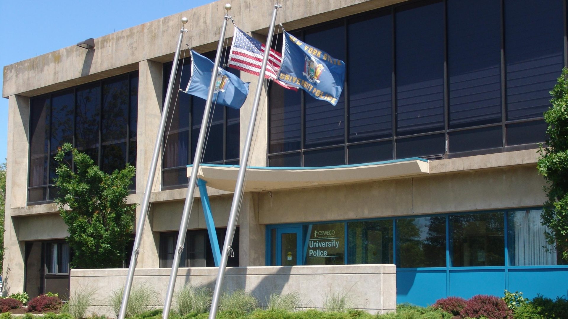 Outside view of University Police Station