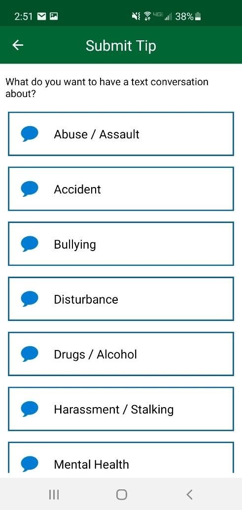 Easy emergency communication user interface