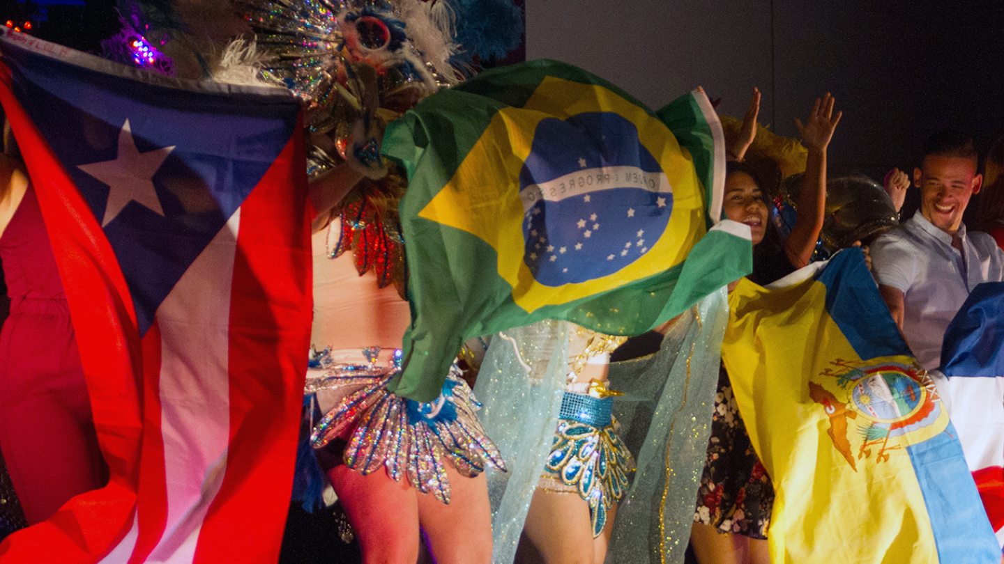 Students at international event