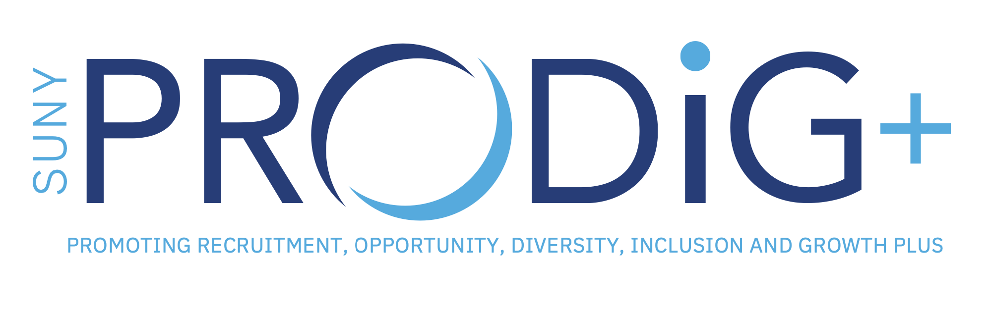 SUNY PRODiG+ logo (Promoting Recruitment, Opportunity, Diversity, Inclusion and Growth Plus)
