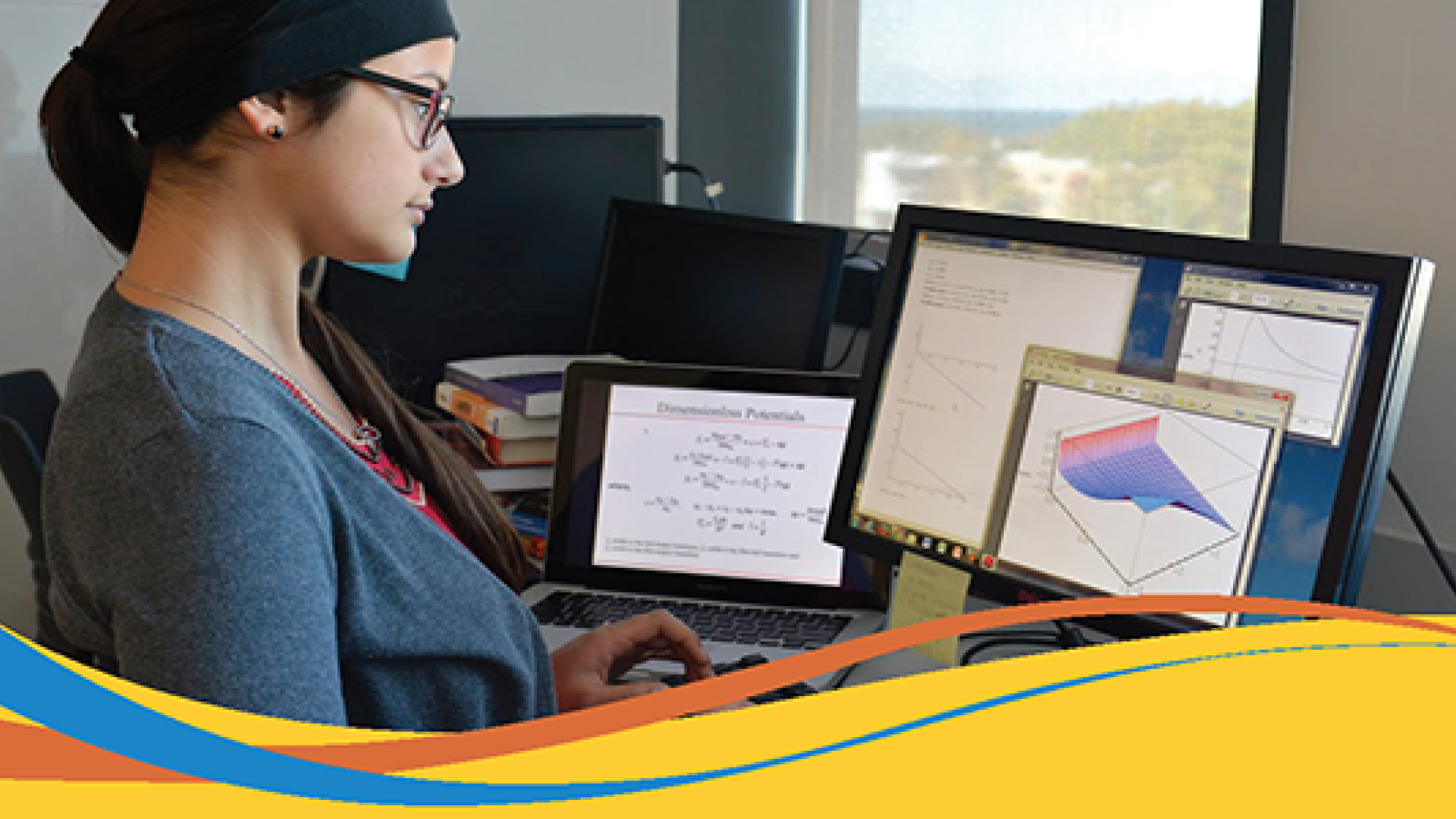 Julia D'Rozario works on research project