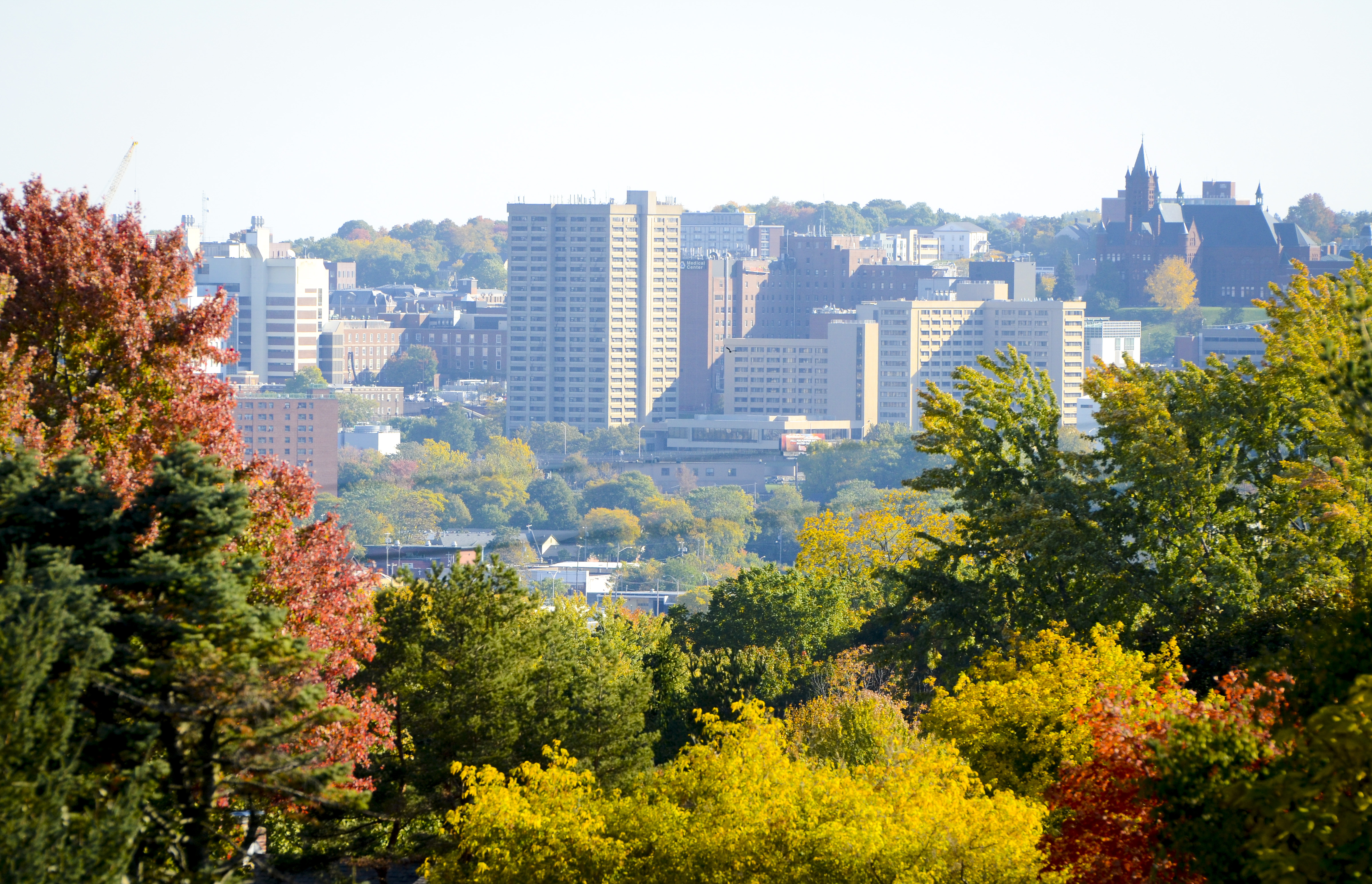 drone photo of the City of Syracuse