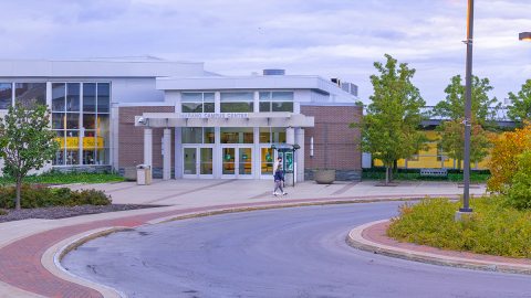 The Marano Campus Center bus circle