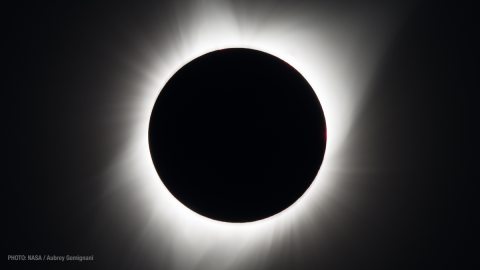 2017 total solar eclipse from Madras, Oregon. Credit: NASA/Aubrey Gemignani