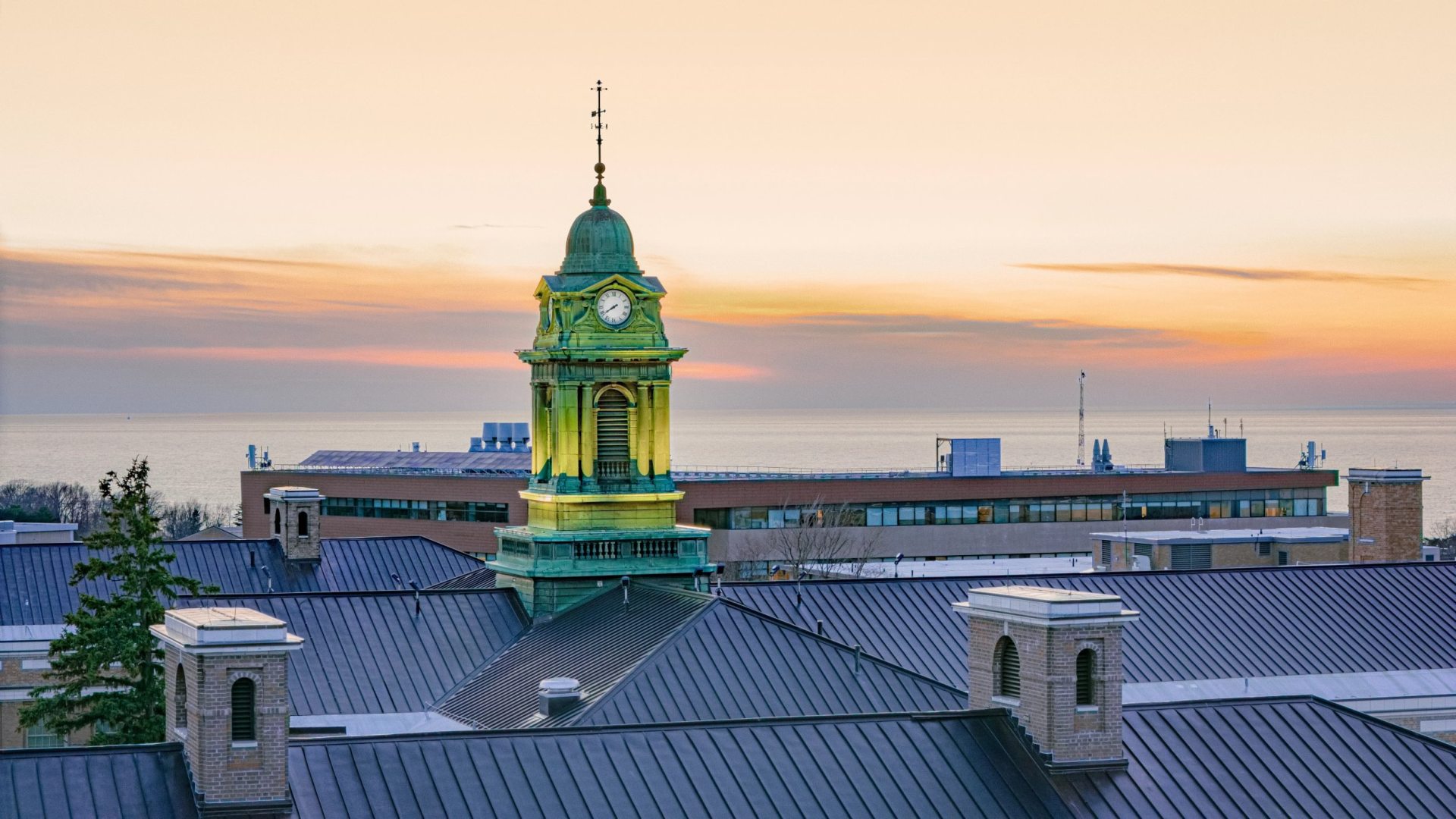 Sheldon hall sunset