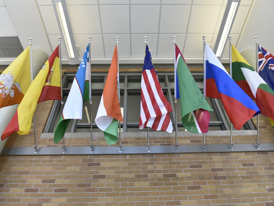 Flags of Nations display in MCC