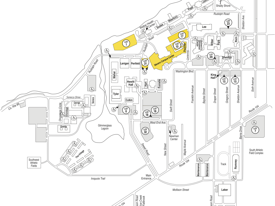 A map of campus