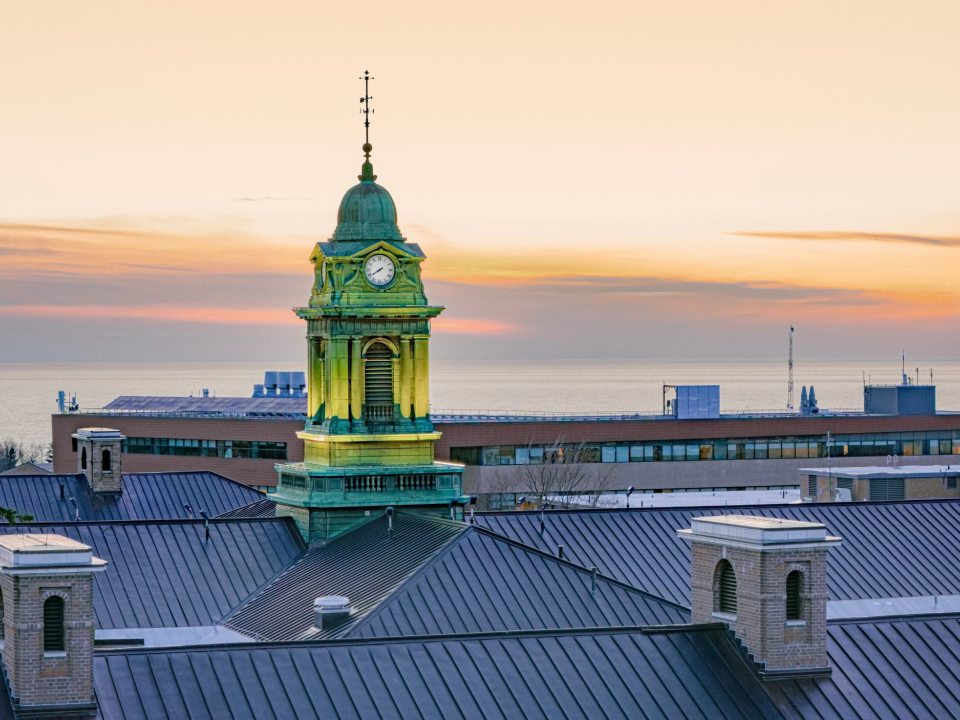 Sheldon hall sunset
