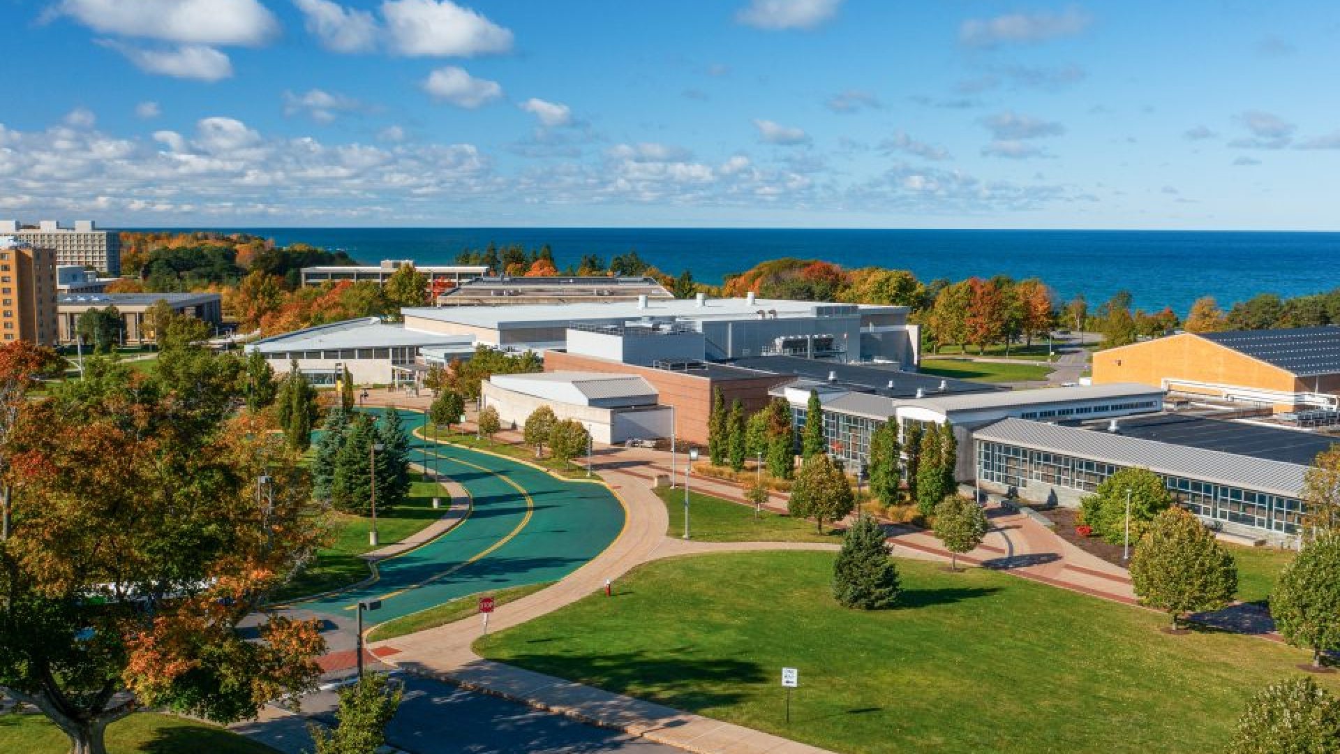 aerial view of Marano Campus Center