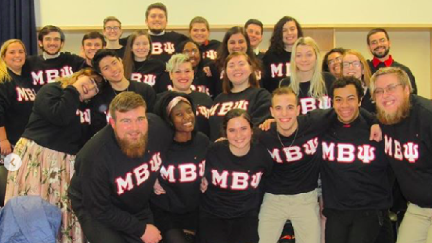Members of the Mu Beta Psi Fraternity 