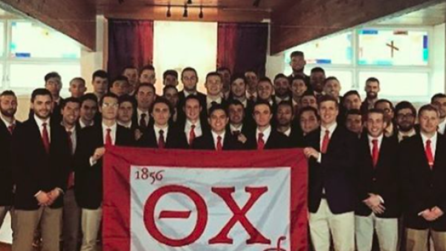 Members of the Theta Chi Fraternity 
