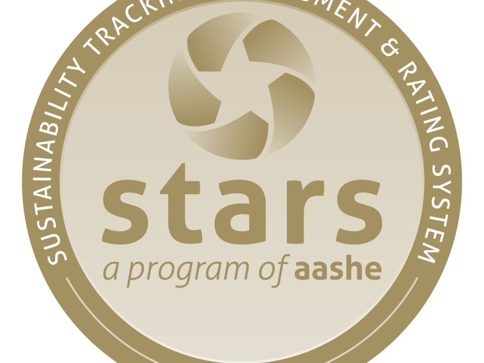 AASHE stars Gold Rating Badge