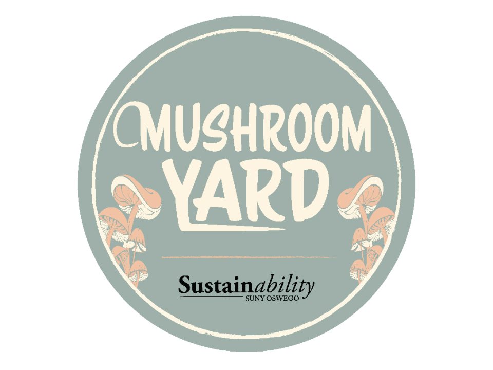 Mushroom Yard Logo with mushrooms on the edges
