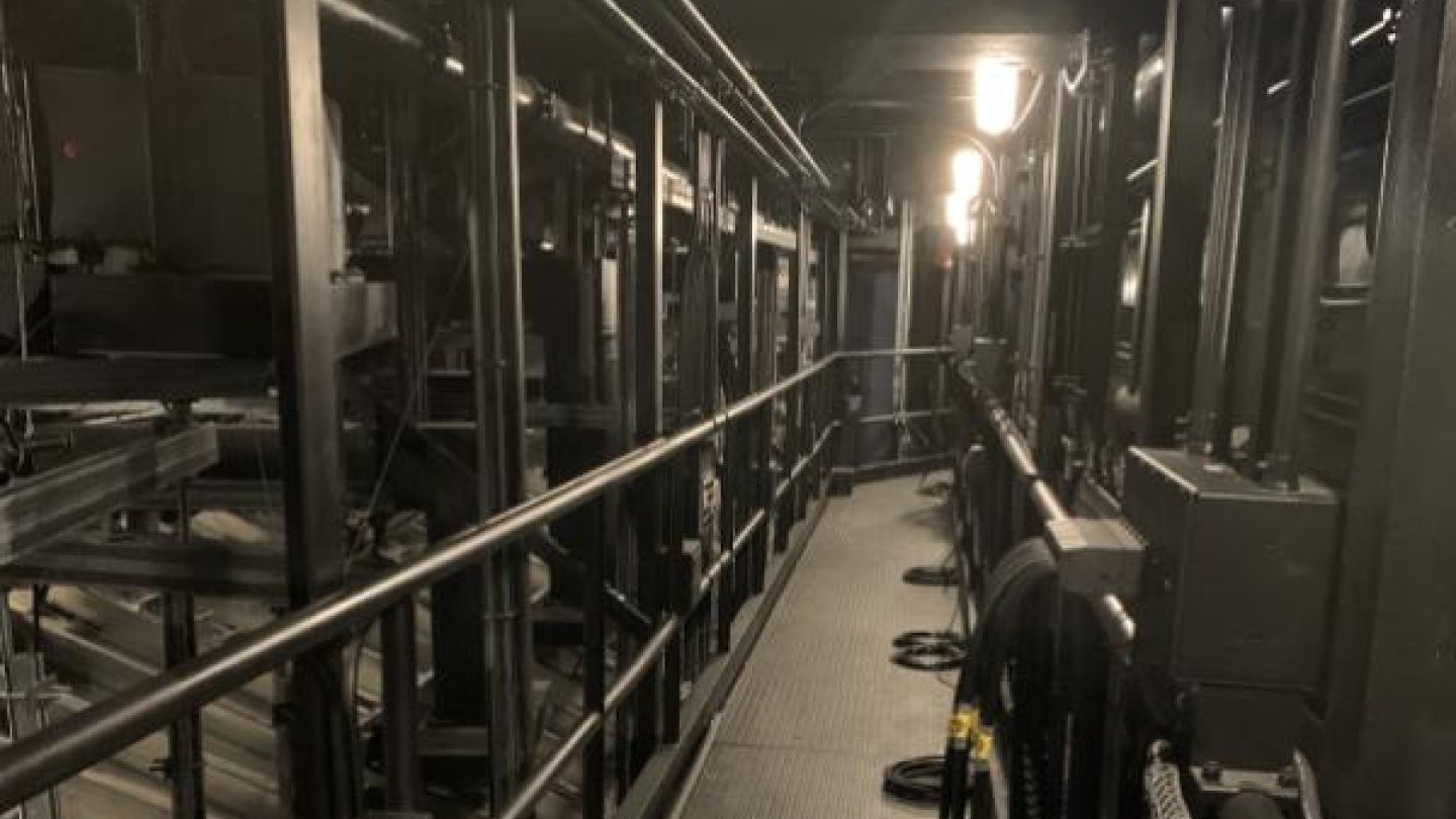 Catwalk shot at Charlotte Waterman Theatre