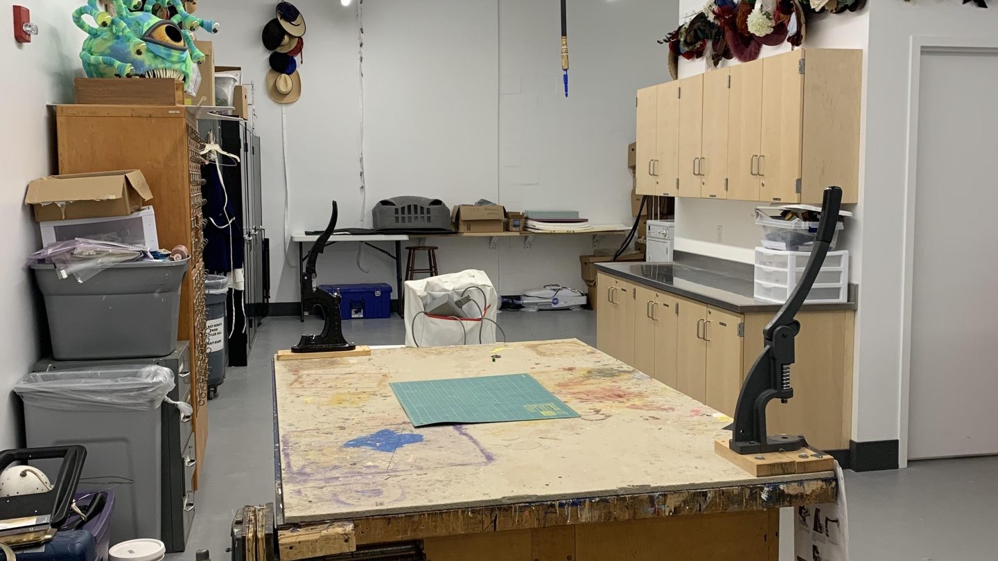 Craft room at Theatre Support Spaces