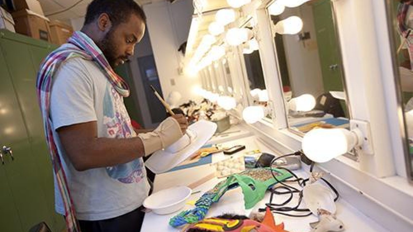 Make up runway at Theatre Support Spaces