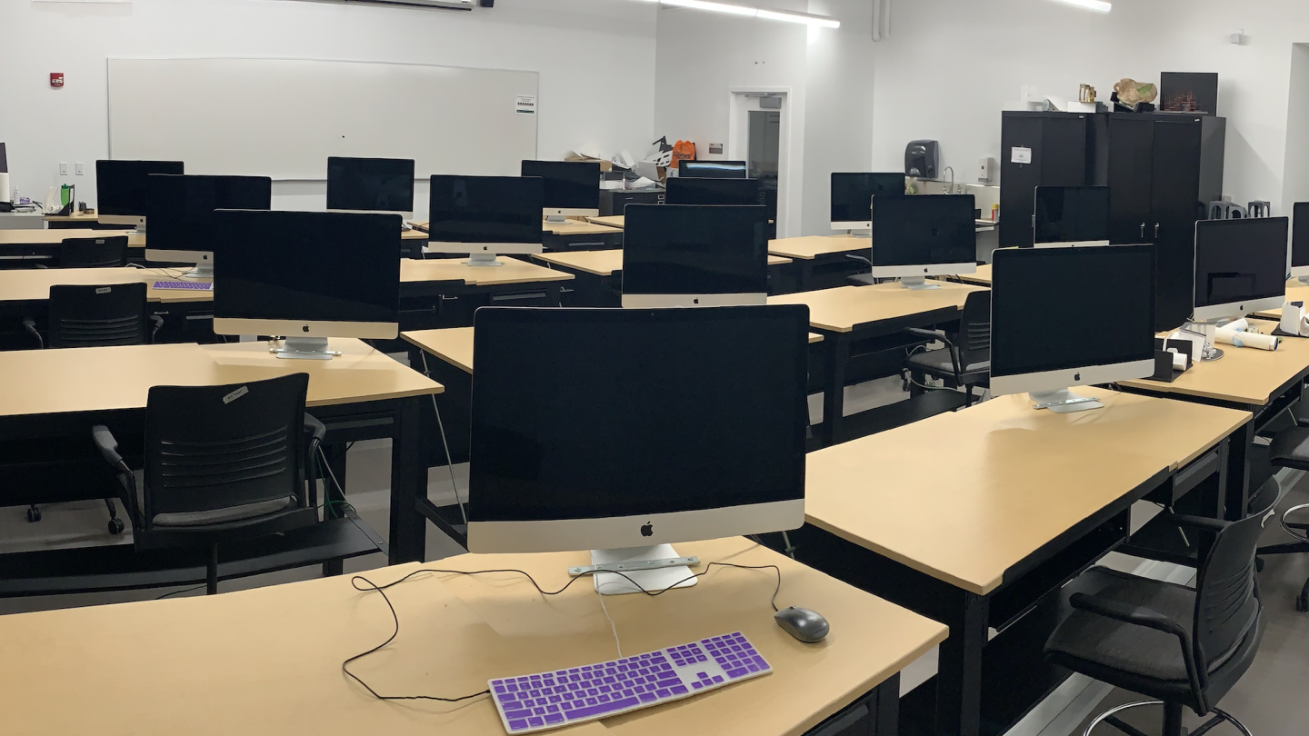 Computer lab at Theatre Support Spaces