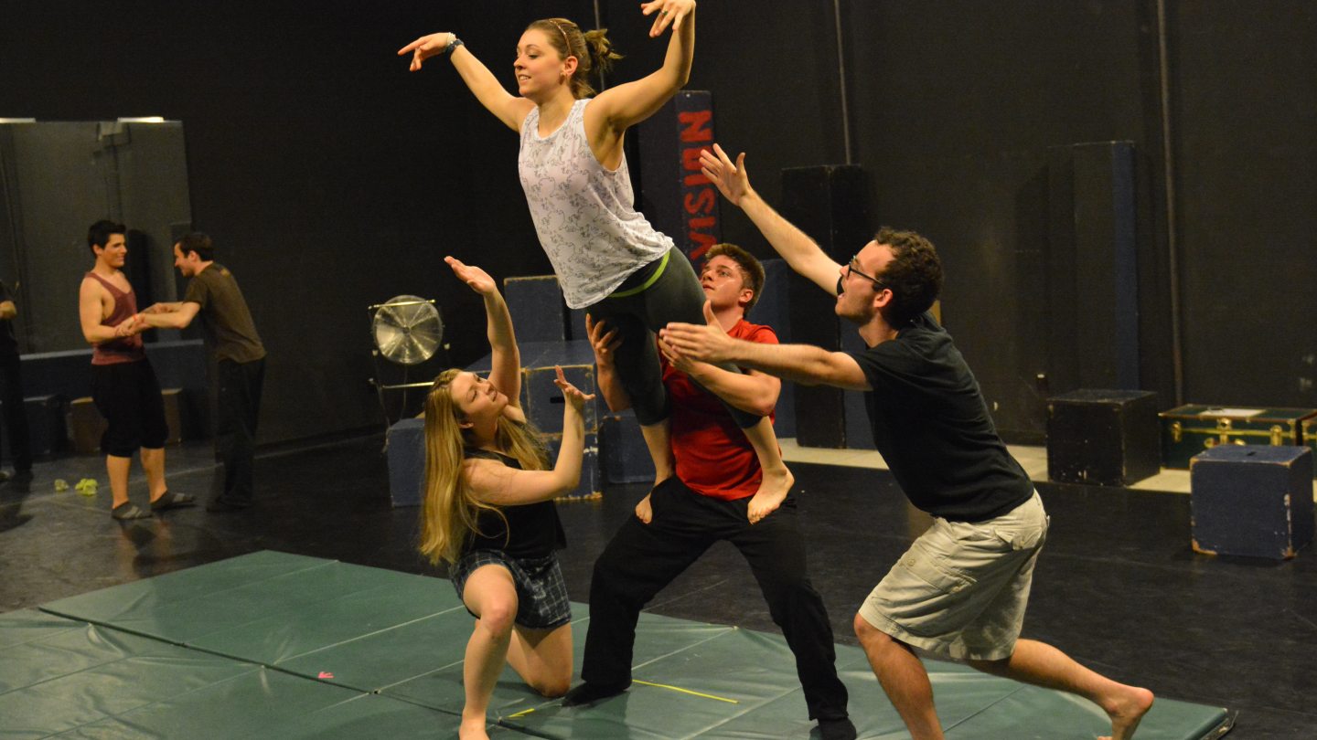 Students in Movement Class
