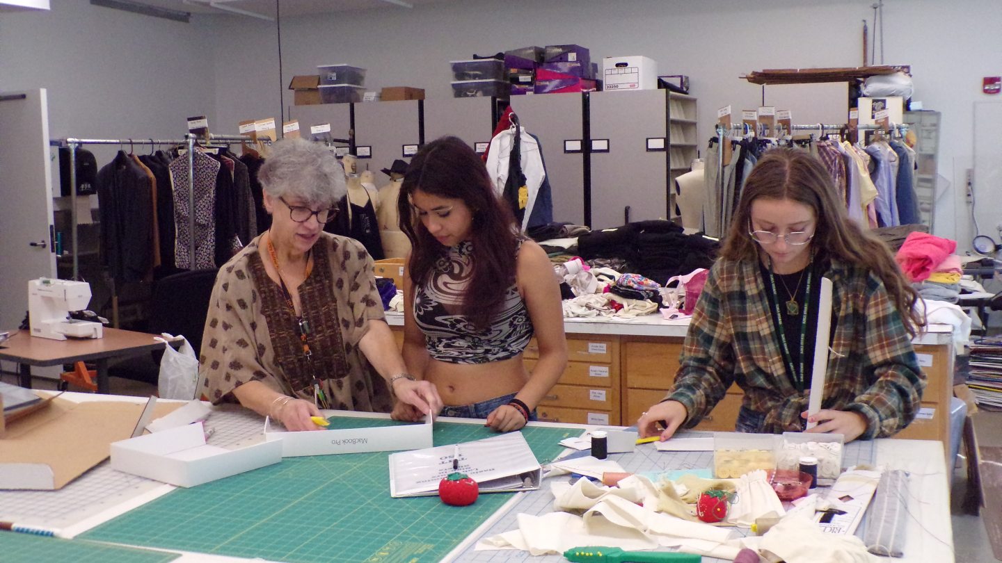 Students in the Costume Shop